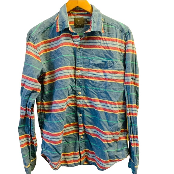 ⭐️BHAWKINGs MCGILL Stripe Button Down - Picture 1 of 6